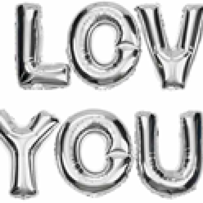 18 Folyo Balon Yazı Seti -I Love You-
