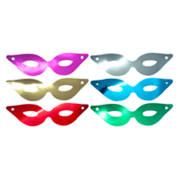 Metalize Karton Maske 12li