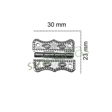 Büyük papatya menteşe 23x30 mm nikel 1 adet