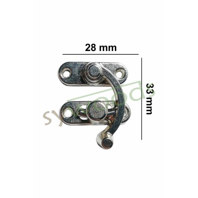 Orta yay gözü kilit 28X33 mm nikel 1 adet