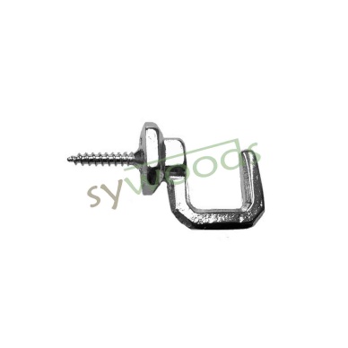 Büyük vidalı askı 15x23 mm nikel 100 adet