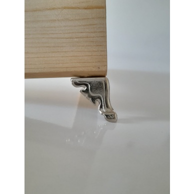 Kelebek zamak ayak 2.5 cm kutu sandık sunumluk tepsi ayağı nikel