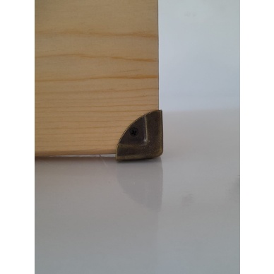 Küçük kutu ve sandık köşesi 25 mm antik