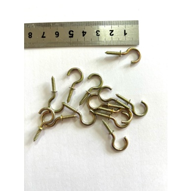 Açık piton no 1 stoplu kancalı 2.5 cm çengel vida 100 adet