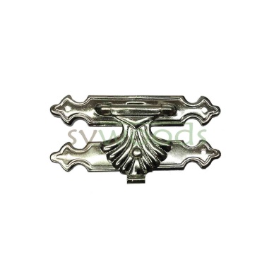 Tavla klips no:4 62x32 mm nikel 1 adet kutu sandık ve kapak kilitleri