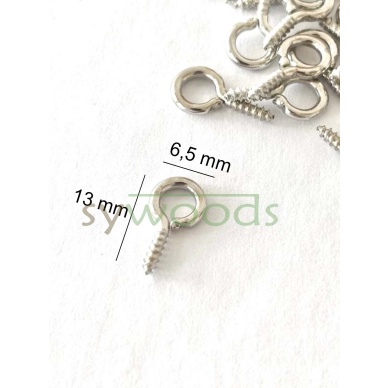 Mini kapalı piton vida 100 adet  6.5x13 mm epoksi anahtarlık hobi maket model gemi diy minik vida