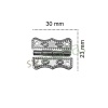 Büyük papatya menteşe 23x30 mm nikel 1 adet