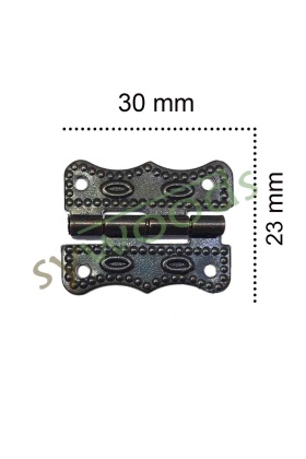 Büyük papatya menteşe 23x30 mm oksit 1 adet