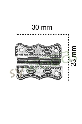 Büyük papatya menteşe 23x30 mm nikel 1 adet