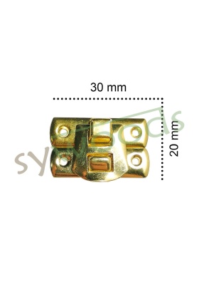 Yaylı klips küçük 20x30 mm sarı 1 adet