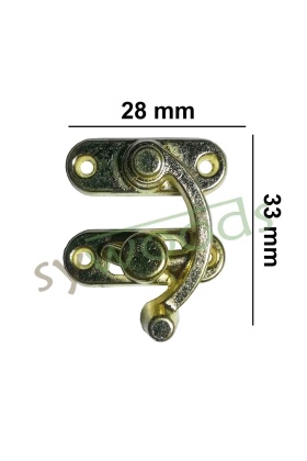 Orta yay gözü kilit 28X33 mm sarı 1 adet