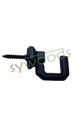 Büyük vidalı askı 15x23 mm siyah 100 adet