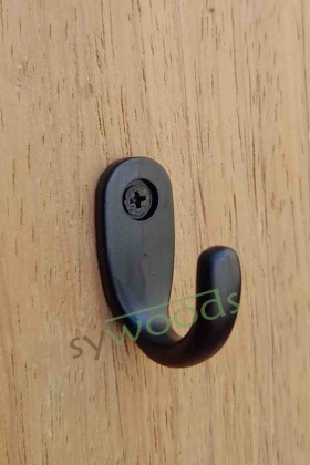 Büyük tekli askı 12x23x30 mm siyah 100 adet