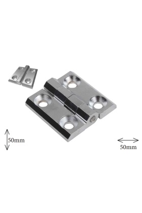 Zamak kare menteşe 5 cm krom