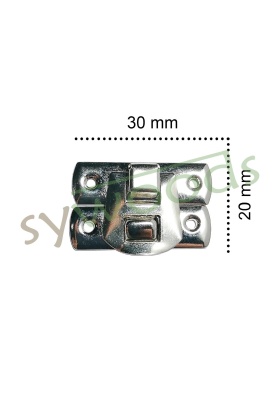 Yaylı klips küçük 20x30 mm nikel 1 adet