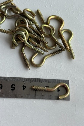 Açık piton 17X50 kancalı 3.5 cm  çengel vida