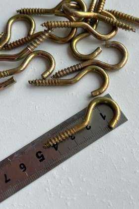 Açık piton 19x70 kancalı 4.5 cm çengel vida