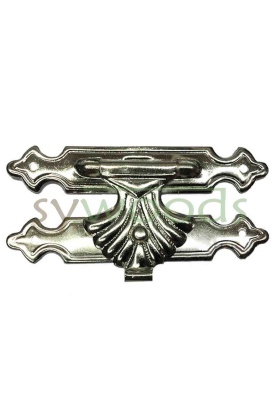 Tavla klips no:4 62x32 mm nikel 1 adet kutu sandık ve kapak kilitleri