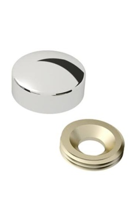 Vida kapağı 15 mm krom 1 adet