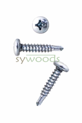 Ysb sac vidası matkap uçlu 3,9X19 mm çinko renk mercimek baş