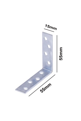Metal gönye 15x55x55 L köşe bağlantısı