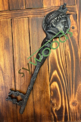 Sezar 27 cm büyük pirinç anahtar dekoratif vintage antik roma aksesuar