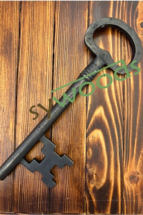 Bilgin 21 cm büyük pirinç anahtar dekoratif vintage antik aksesuar