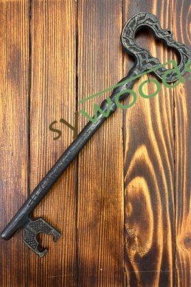 Sembol 22 cm büyük pirinç anahtar dekoratif vintage antik aksesuar