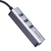 Dark USB Type-A to RJ45 Gigabit Ethernet ve 3xUSB 3.0 Hub Çoklayıcı Adaptör
