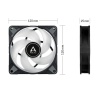 ARCTIC P12 PWM PST A-RGB 0dB 120mm Siyah Çerçeve 0-2000 RPM/48.8 CFM Kasa Fanı (YENİ)