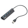 Dark USB Type-A to 1xUSB-C Charge 4 Port USB2.0 HUB