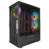 RAMPAGE FUSION 650W 80+ BR 4x12CM RGB FAN ATX TEMPERED GLASS 2xUSB2.0/1xUSB3.0 SİYAH MID TOWER GAMİNG KASA