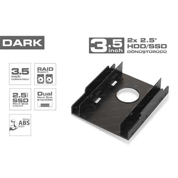 DARK STOREX DK-AC-DA35X25 2.5 SSD TO 3.5 HDD KASA İÇİ MONTAJ KİTİ