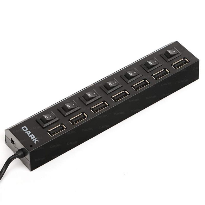 Dark Connect Master U72, 7 Port Anahtarlı USB Hub