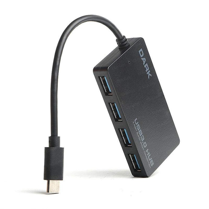 Dark Connect Master 4 Port USB Type-C HUB U31x4