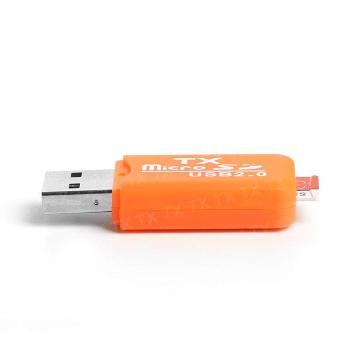 TX UCR204OR USB 2.0 MicroSD Kart Okuyucu - Turuncu