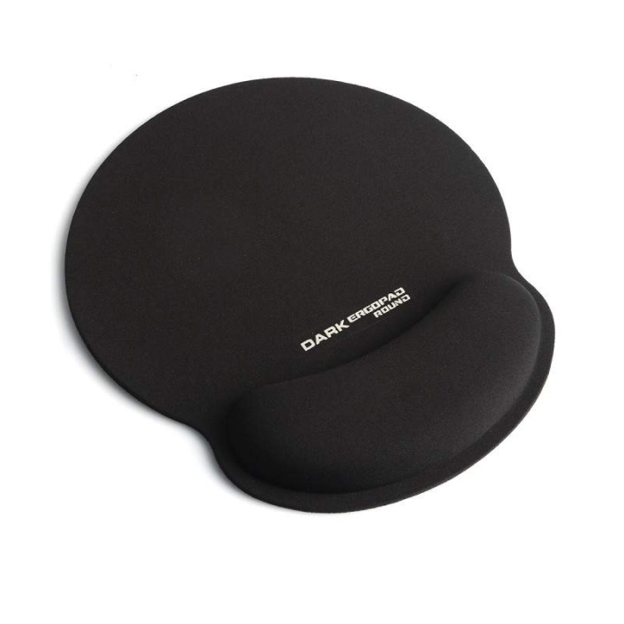 Dark Round ErgoPad Bilek Destekli Mousepad