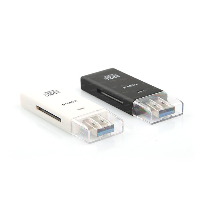 Dark UCR302W USB3.0 SDXC/SDHC/MicroSD Kart Okuyucu (Beyaz)