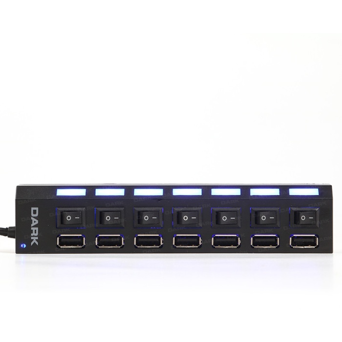 Dark Connect Master U72, 7 Port Anahtarlı USB Hub