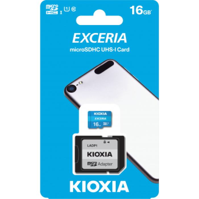 16GB MICRO SDHC C10 100MB/s KIOXIA LMEX1L016GG2