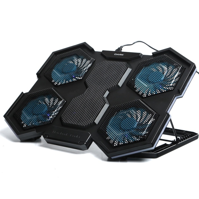 Dark Aeromax 6x LED FANlı,84.7 CFM & 2700±%10 RPM, 7x Yükseklik Ayarlı, 2x USB 11-17 Gaming Notebook Soğutucu