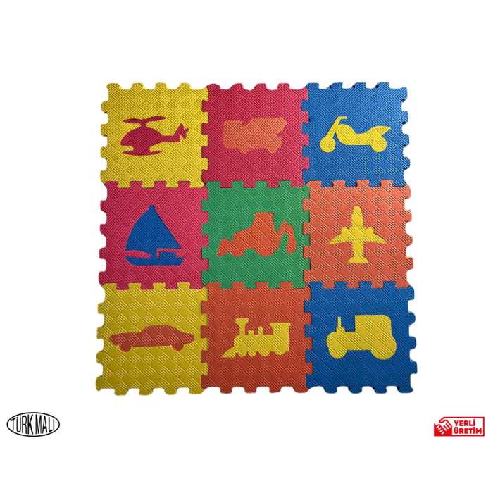 Eva Puzzle Mat Taşıtlar 33X33 13 MM