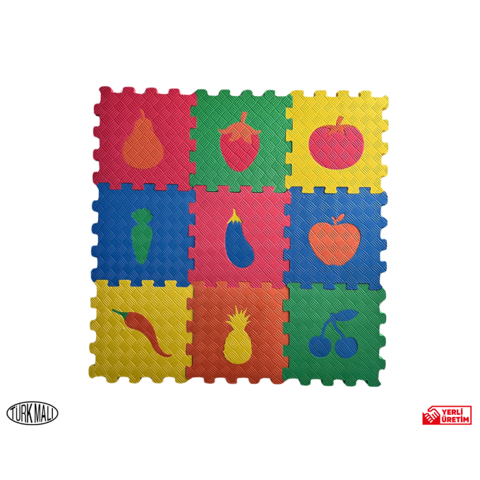 Eva Puzzle Mat Meyve Figürleri 33X33 13 MM