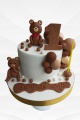 Bear Brown Tasarım Doğum Günü Pastasi