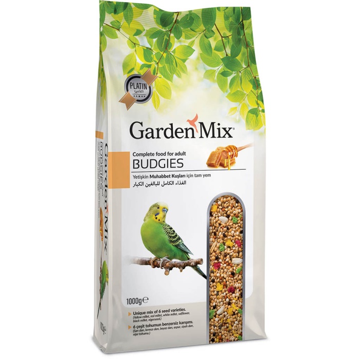 Garden Mix Platin Ballı Muhabbet Kuş yemi 1000 gr