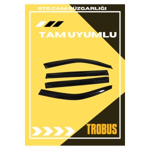 Renault Toros Tüm Yıllar Binek-Sedan Tam Uyumlu Mügen Cam Rüzgarlığı 4lü