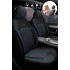 Toyota Auris - 2 Hatchback 2013 Aracınıza Uyumlu Koltuk Kılıfı Jakar Deri Siyah Mavi
