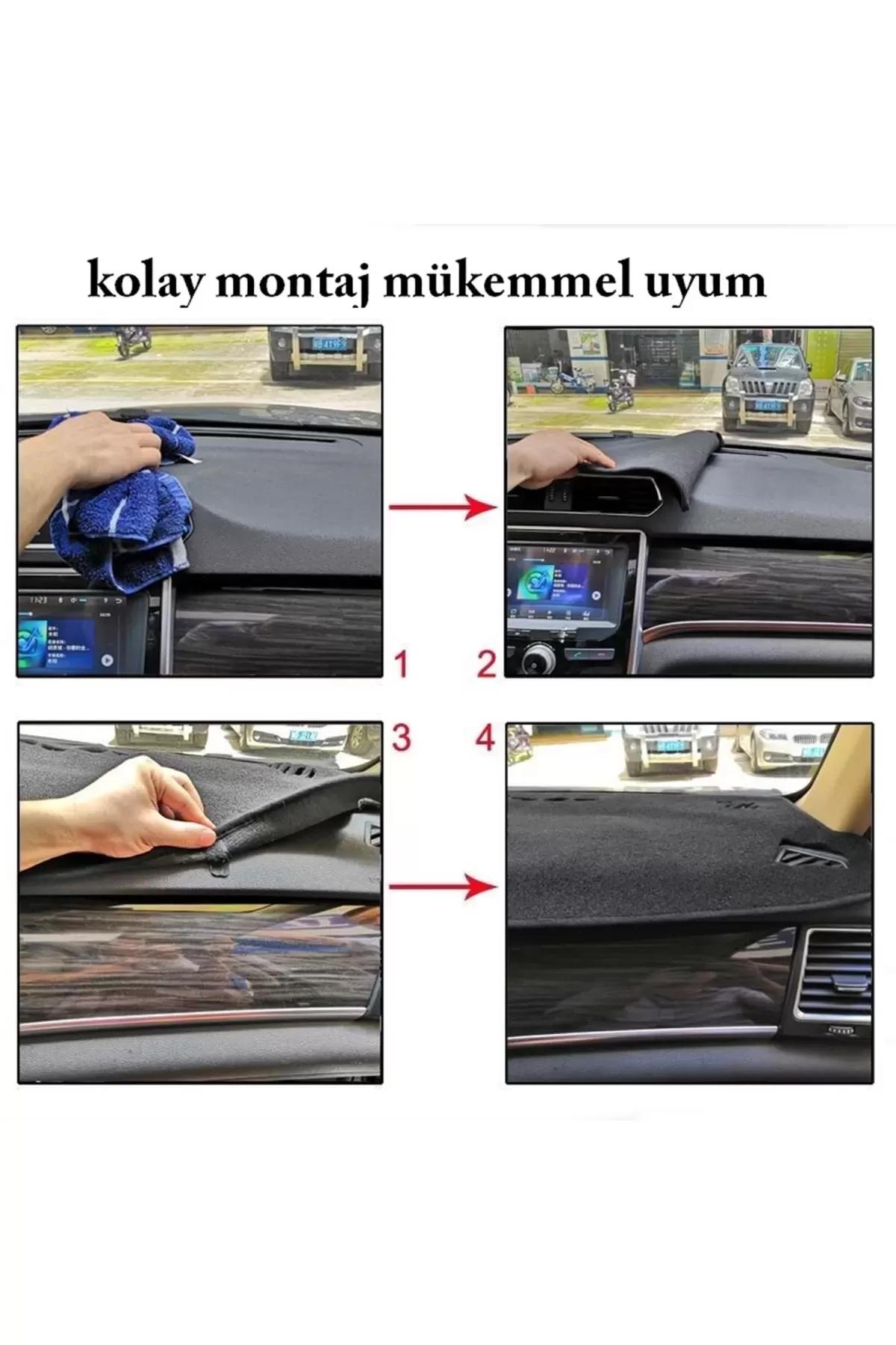 Honda Cıvıc (2003-2005) 3d Torpido Koruma Kılıfı - Ön Göğüs Panel Kaplama - Mavi Şerit