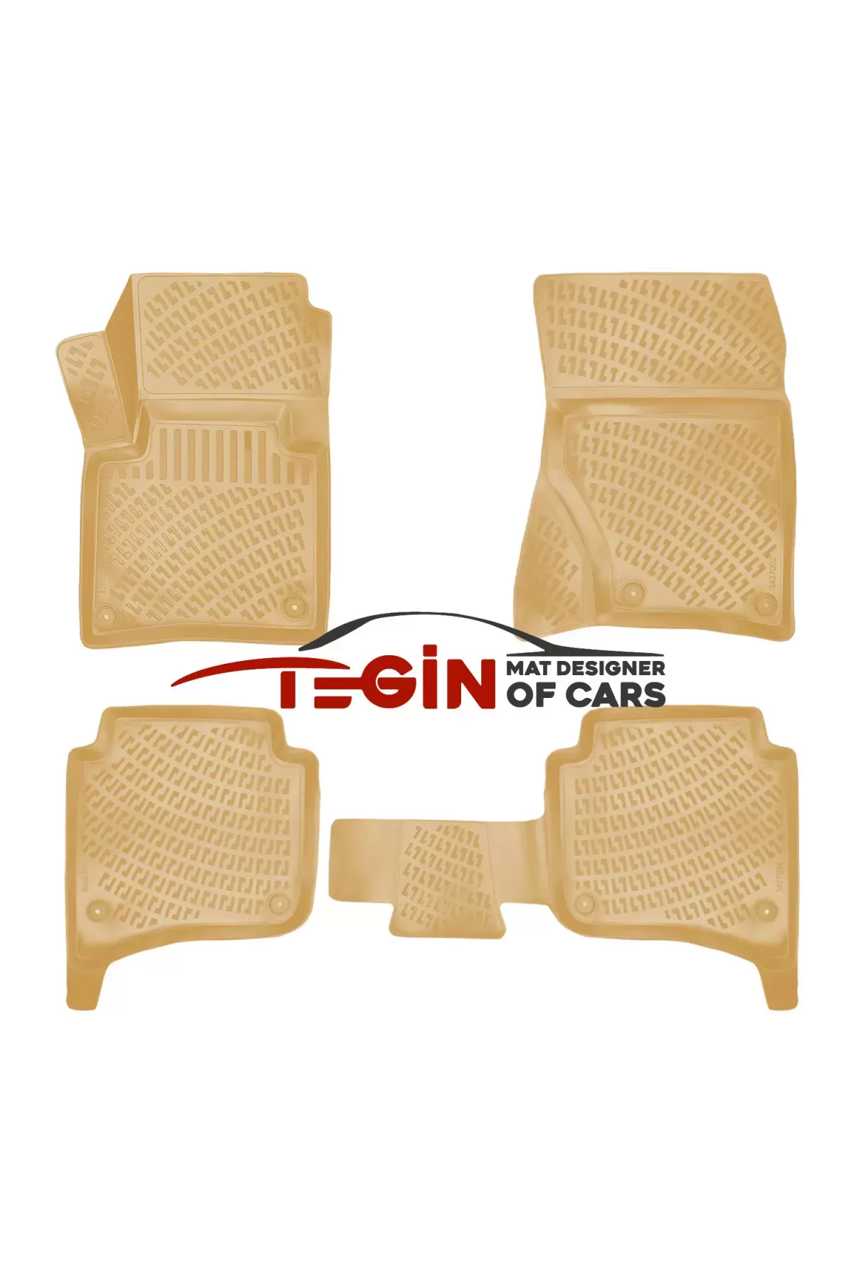 Volkswagen Touareg 2015 Bagaj Havuzu + Bej 3D Paspas