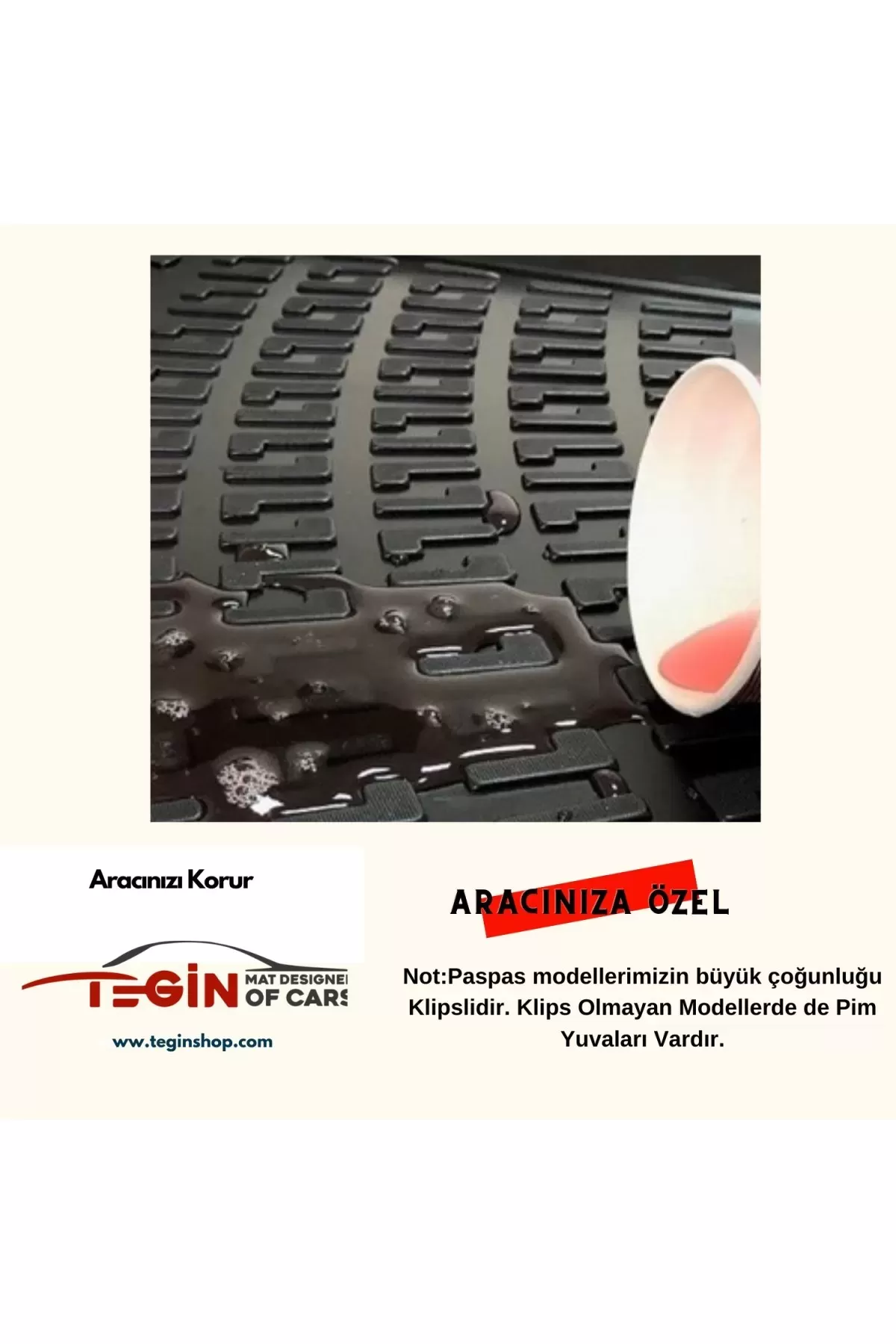 Kia Rio 2007 3D Havuzlu Paspas Siyah